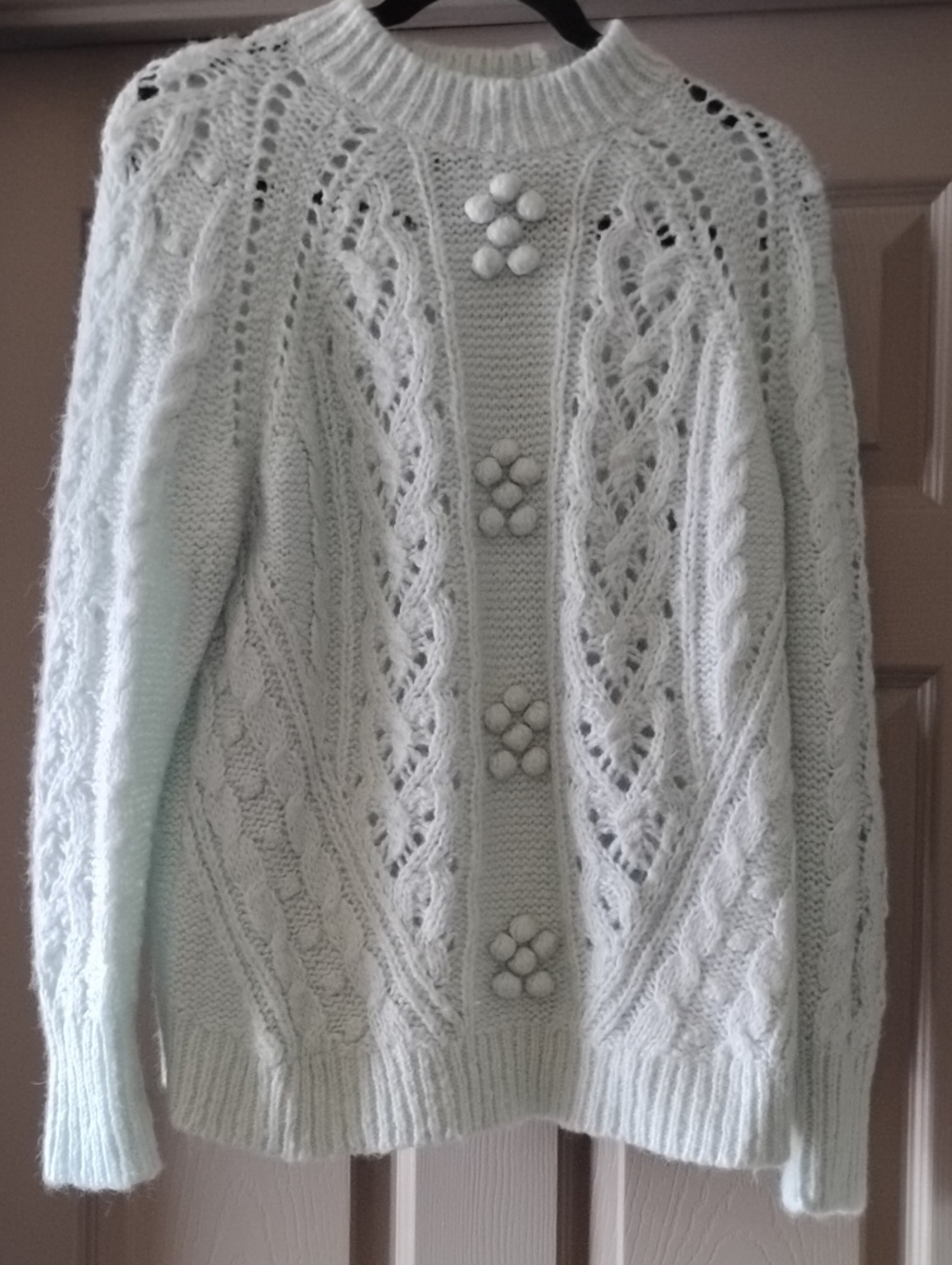 JCrew Mint Cable Style Sweater